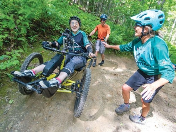 Adaptive riders hit accessible Stowe trails